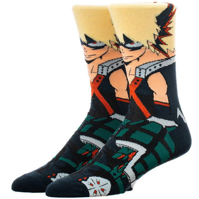 My Hero Academia - Bakugo Character Crew Socks - Bioworld - Animigos Series