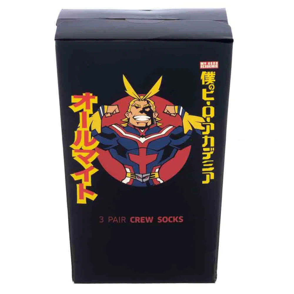 My Hero Academia - Character Crew Socks Box Set (3 Pairs) - Bioworld