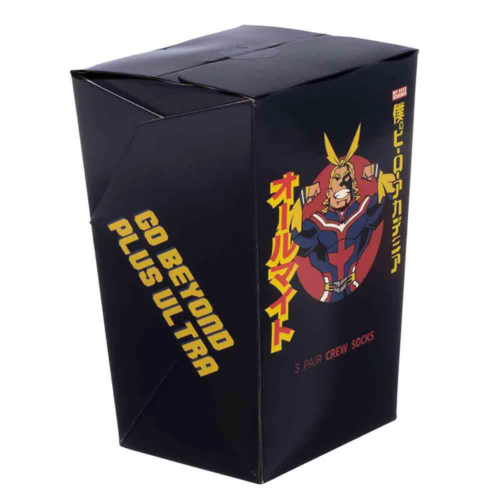 My Hero Academia - Character Crew Socks Box Set (3 Pairs) - Bioworld