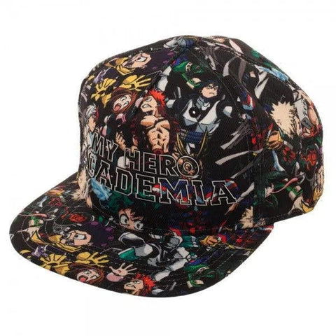 My Hero Academia - Characters Snapback Hat (All Over Print, Flat Bill) - Bioworld