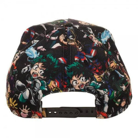 My Hero Academia - Characters Snapback Hat (All Over Print, Flat Bill) - Bioworld