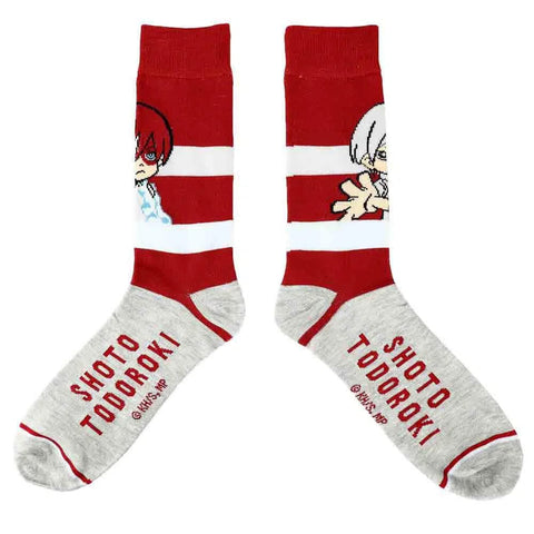 My Hero Academia - Chibi Character Colorblock Crew Socks (5 Pairs) - Bioworld