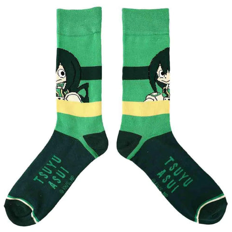 My Hero Academia - Chibi Character Colorblock Crew Socks (5 Pairs) - Bioworld