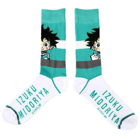 My Hero Academia - Chibi Character Colorblock Crew Socks (5 Pairs) - Bioworld