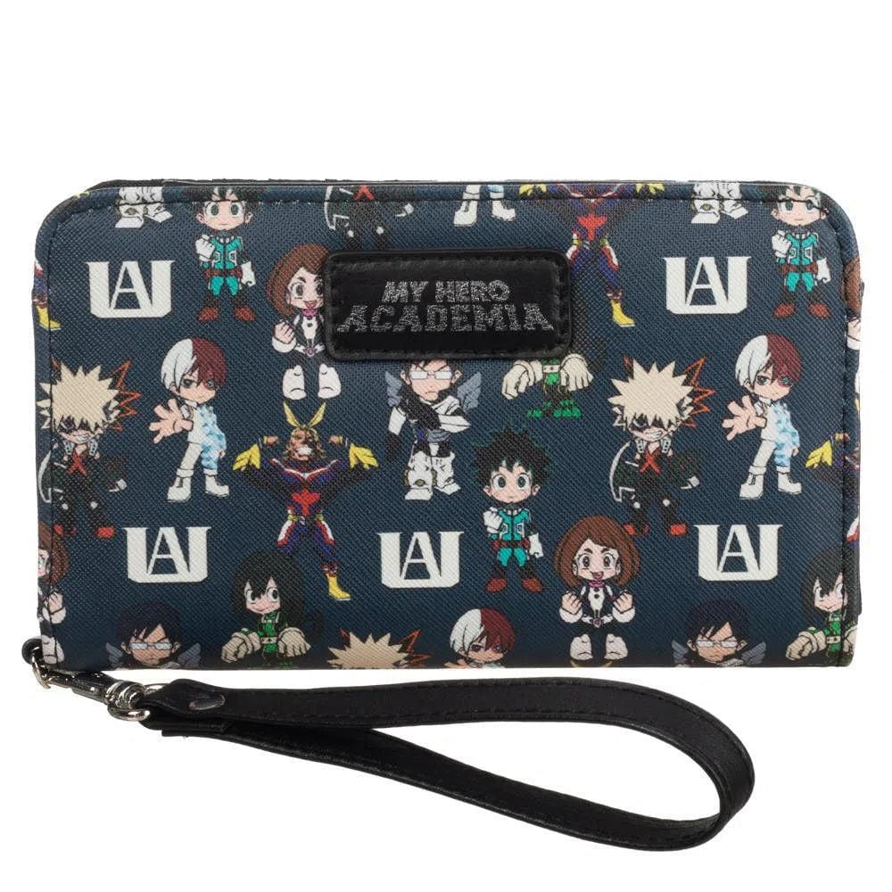 My Hero Academia - Chibi Superheroes Mini Wristlet Wallet (All Over Print) - Bioworld