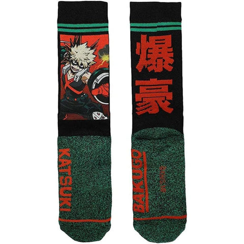 My Hero Academia - Katsuki Bakugo Crew Socks (Sublimated) - Bioworld