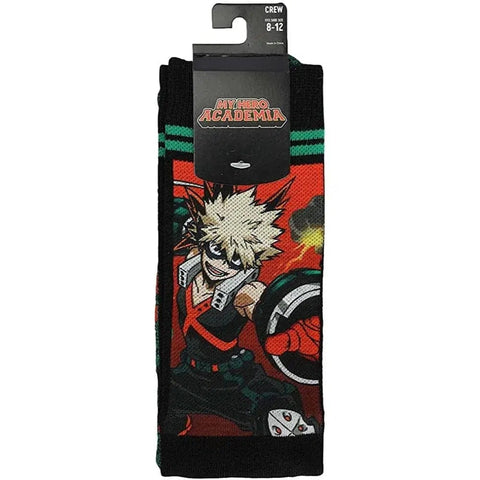 My Hero Academia - Katsuki Bakugo Crew Socks (Sublimated) - Bioworld