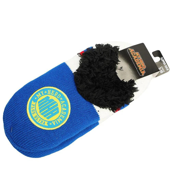My Hero Academia - MHA "Plus Ultra" Fuzzy Footie Slipper Socks - Bioworld