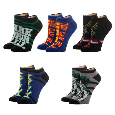 My Hero Academia - One For All Ankle Socks (5 Pairs) - Bioworld