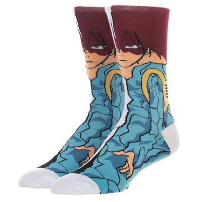 My Hero Academia - Shoto Todoroki Character Crew Socks - Bioworld - Animigos Series