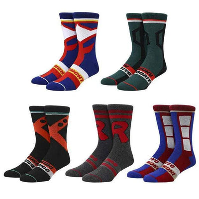 My Hero Academia - Superhero Costumes Crew Socks (5 Pairs) - Bioworld