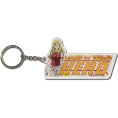 My Hero Academia: Two Heroes - "Who Is Your Hero" Melissa Shield Keychain (4", Acrylic) - Great Eastern Entertainment