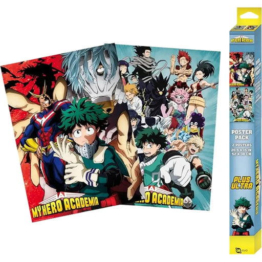 My Hero Academia - U.A. Heroes & Villains Boxed Poster Set (20.5"x15") - ABYstyle
