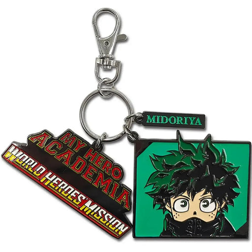 My Hero Academia: World Heroes' Mission - Izuku Midoriya Keychain with Charms (2", Metal) - Great Eastern Entertainment