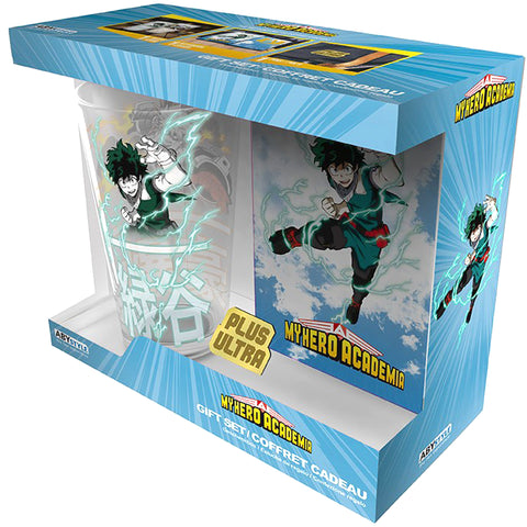 My Hero Academia - XXL Glass, Pin & Pocket Notebook Gift Set 