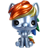My Little Pony - Metallic Rainbow Dash Figure (3.75") - Funko - Pop! My Littl...- Image 2
