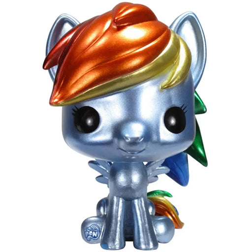 My Little Pony - Metallic Rainbow Dash Figure (3.75") - Funko - Pop! My Little Pony Series (04), Gemini Collectibles Exclusive Edition