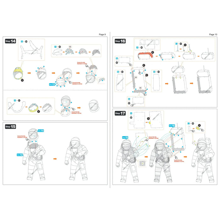 NASA - Apollo 11 Astronaut Figure Model Kit (Steel, Moderate Difficulty) - Fascinations - Metal Earth Premium Series - (2024)