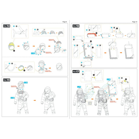NASA - Apollo 11 Astronaut Figure Model Kit (Steel, Moderate Difficulty) - Fascinations - Metal Earth Premium Series - (2024) - Image 10