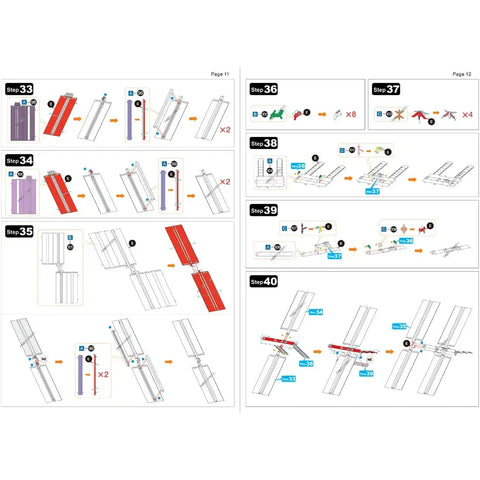 NASA - International Space Station [ISS] Figure Model Kit (1:565 Scale, Steel, Challenging Difficulty) - Fascinations - Metal Earth Premium Series