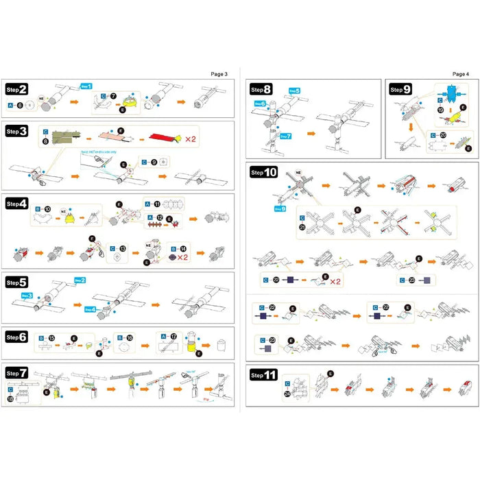 NASA - International Space Station [ISS] Figure Model Kit (1:565 Scale, Steel, Challenging Difficulty) - Fascinations - Metal Earth Premium Series