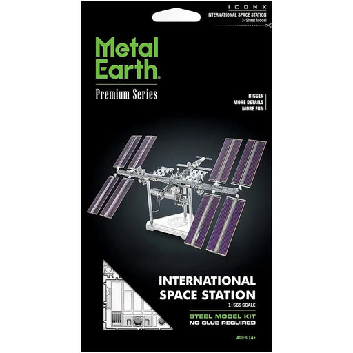 NASA - International Space Station [ISS] Figure Model Kit (1:565 Scale, Steel, Challenging Difficulty) - Fascinations - Metal Earth Premium Series