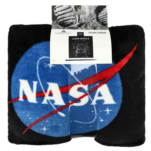 NASA - Lunar Module Plush Pillow & Pocket Throw Blanket (Fleece, 50