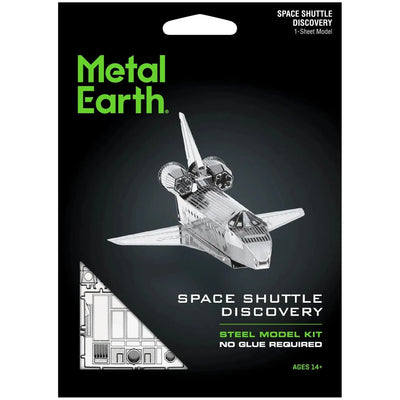 NASA - Space Shuttle Discovery Spacecraft Figure Model Kit (Steel, Easy Difficulty) - Fascinations - Metal Earth Series - (2022)