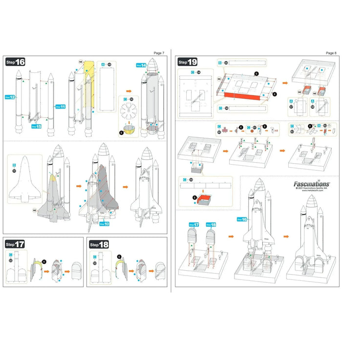 NASA - Space Shuttle Launch Kit Spacecraft 3D Figure Model Kit (1:342 Scale, Steel, Hard Difficulty) - Fascinations - Metal Earth Premium Series - (2023)