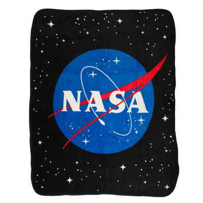 NASA - Stars & Logo Plush Throw Blanket (Fleece, 45
