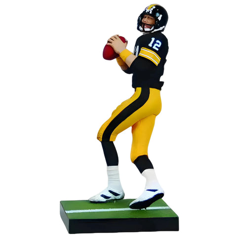 NFL [Pittsburgh Steelers] - Black Jersey Terry Bradshaw Quarterback Figure (6