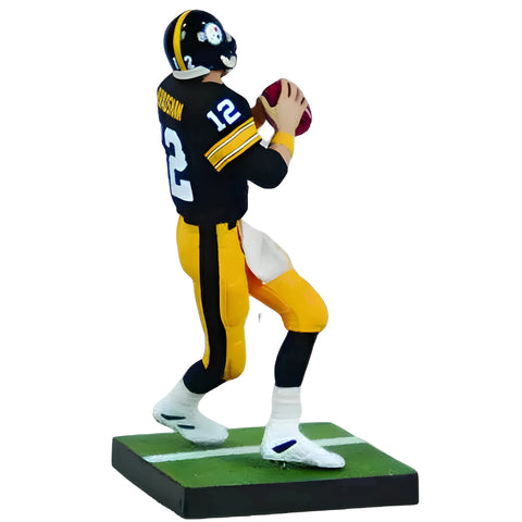NFL [Pittsburgh Steelers] - Black Jersey Terry Bradshaw Quarterback Figure (6