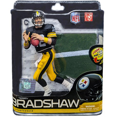 NFL [Pittsburgh Steelers] - Black Jersey Terry Bradshaw Quarterback Figure (6")- McFarlane Toys - NFL Series 26 (2011)