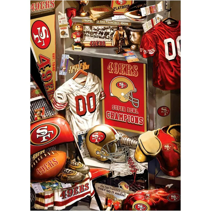 NFL: San Francisco 49ers - Locker Room Jigsaw Puzzle (500 Pieces) - MasterPieces