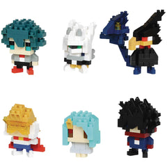 Nanoblock [My Hero Academia] - Full Set of Character Building Sets (6-Pack) - Mininano Series (Volume 3)