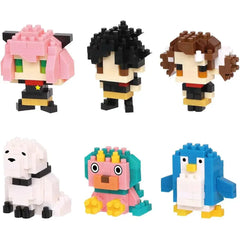 Nanoblock [Spy x Family] - Full Set of Character Building Sets (6-Pack) - Mininano Series (Volume 2)