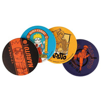 Naruto - 4-Piece Uzumaki Round Coasters Set (Ceramic) - Bioworld- Image 1