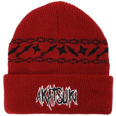 Naruto - Akatsuki Red Cuff Beanie Hat (Embroidered) - Bioworld