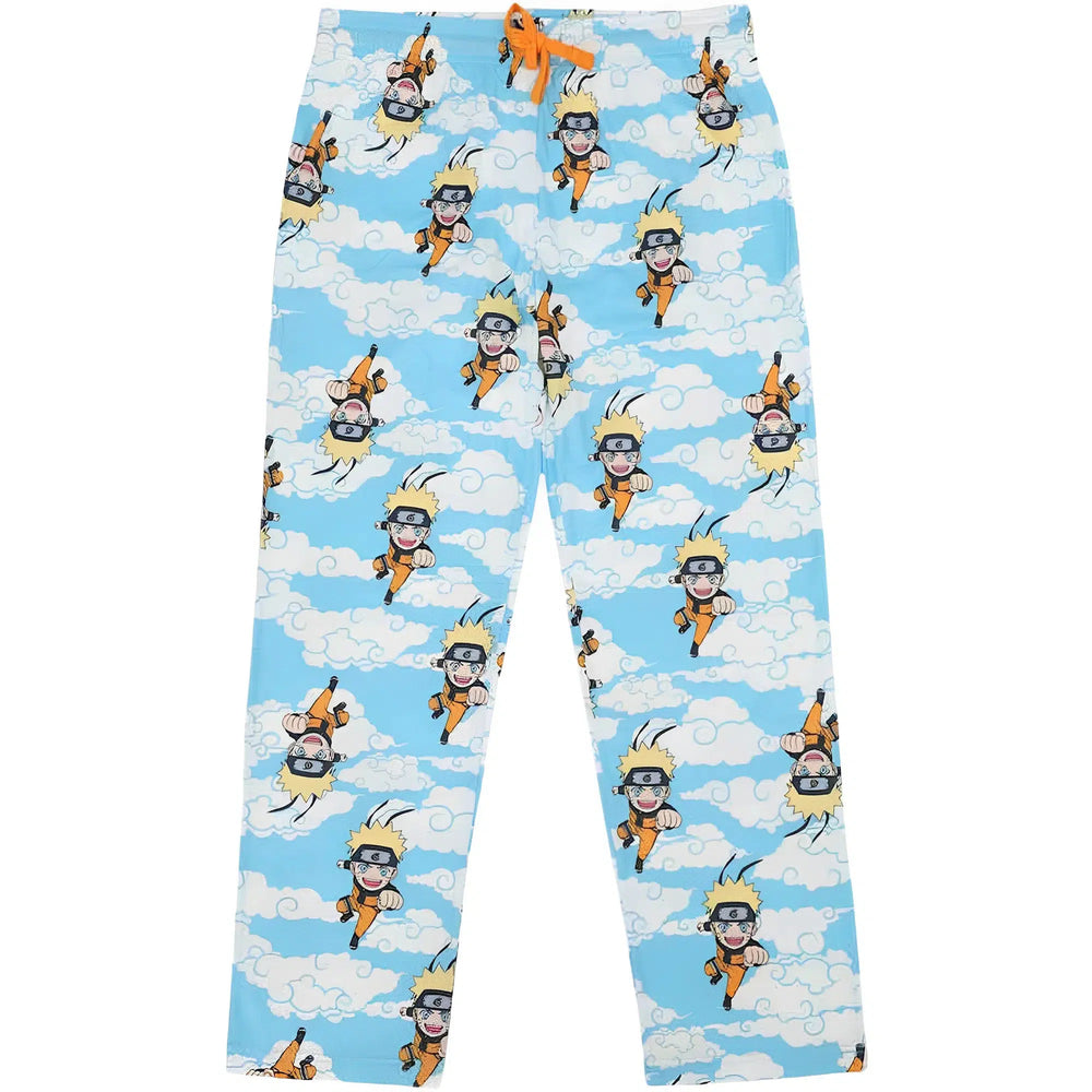 Naruto - Chibi Naruto Uzumaki Blue Pajama Pants (All Over Print) - Bioworld