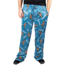 Naruto - Hidden Leaf Village Pajama Pants (Blue, All Over Print) - Bioworld