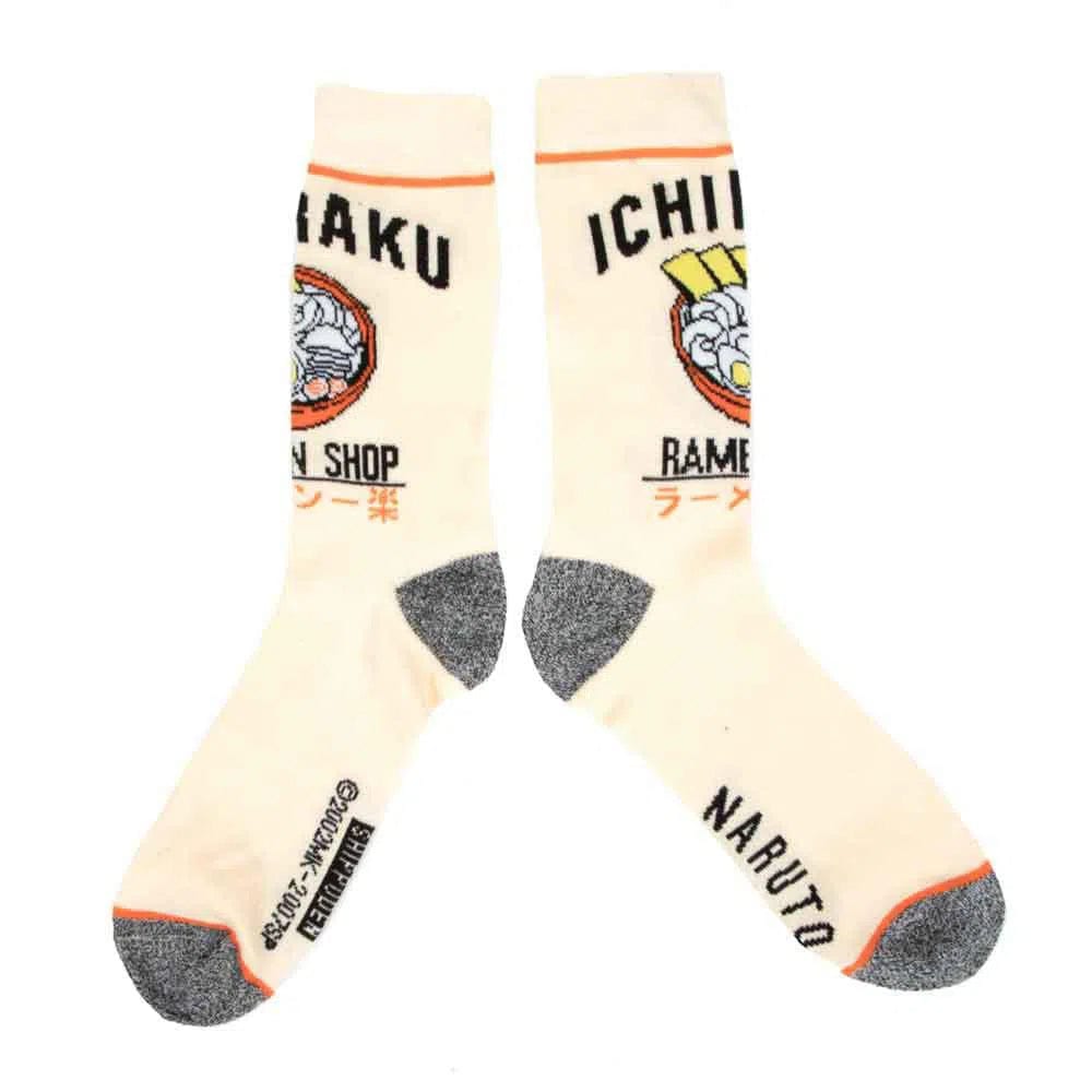 Naruto - Ichiraku Ramen Crew Socks Box Set (3 Pairs) - Bioworld