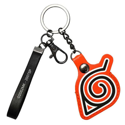 Naruto - Konoha Hidden Leaf Village Symbol Airtag Keychain - Bioworld