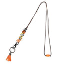 Naruto - Konoha & Naruto Uzumaki Charm Beaded Lanyard (Orange) - Bioworld