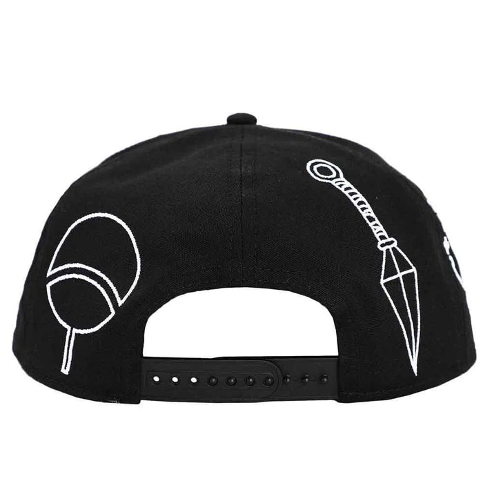 Naruto - Konoha Village Clan Symbols Snapback Hat (Black, Flat Bill) - Bioworld