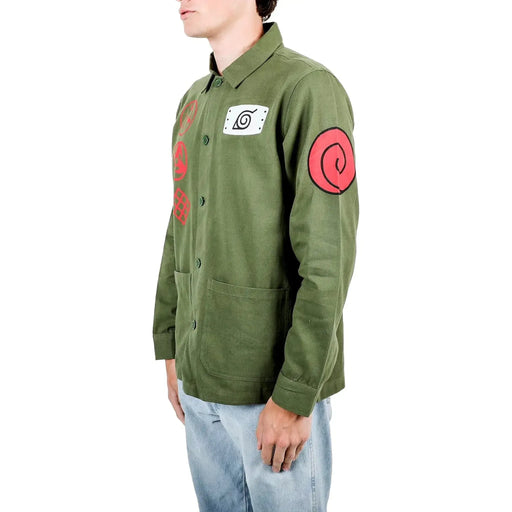 Naruto Shippuden - Adult-Size Kakashi Hatake Olive Chore Jacket - Bioworld