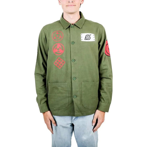 Naruto Shippuden - Adult-Size Kakashi Hatake Olive Chore Jacket - Bioworld