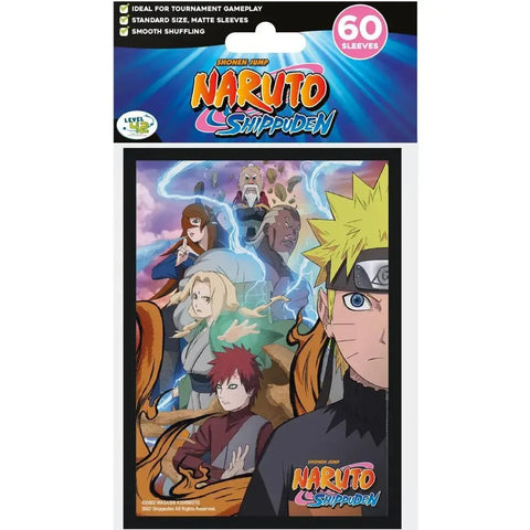 Naruto Shippuden - Five Kages Art Protective Card Sleeves (60 Count, Japanese Size: 59x86mm) - Japanime Games - Player's Choice Game Accessories Series