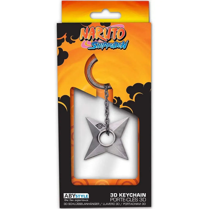 Naruto Shippuden - Konoha Shuriken 3D Keychain (Metal) - ABYstyle