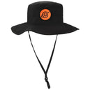 Naruto Shippuden - Konoha Symbol & Nine-Tails Chakra Naruto Sun Hat (Black) - Bioworld