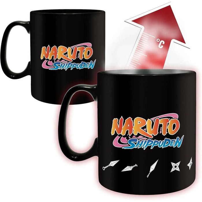 Naruto Shippuden - Naruto Clone Jutsu Heat-Change Ceramic Mug & Coaster Gift Set (16 oz.) - ABYstyle